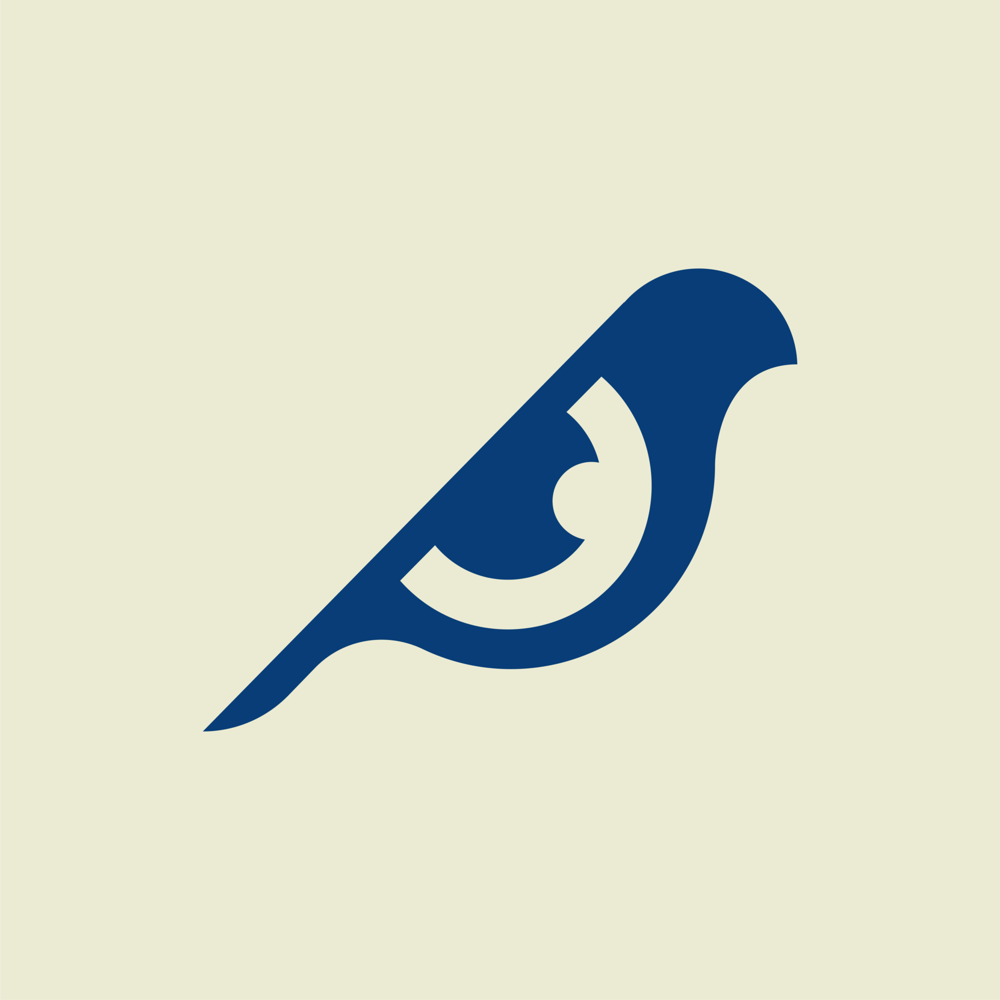 A logo featuring a bird integrated with an eye, symbolizing vision and perception