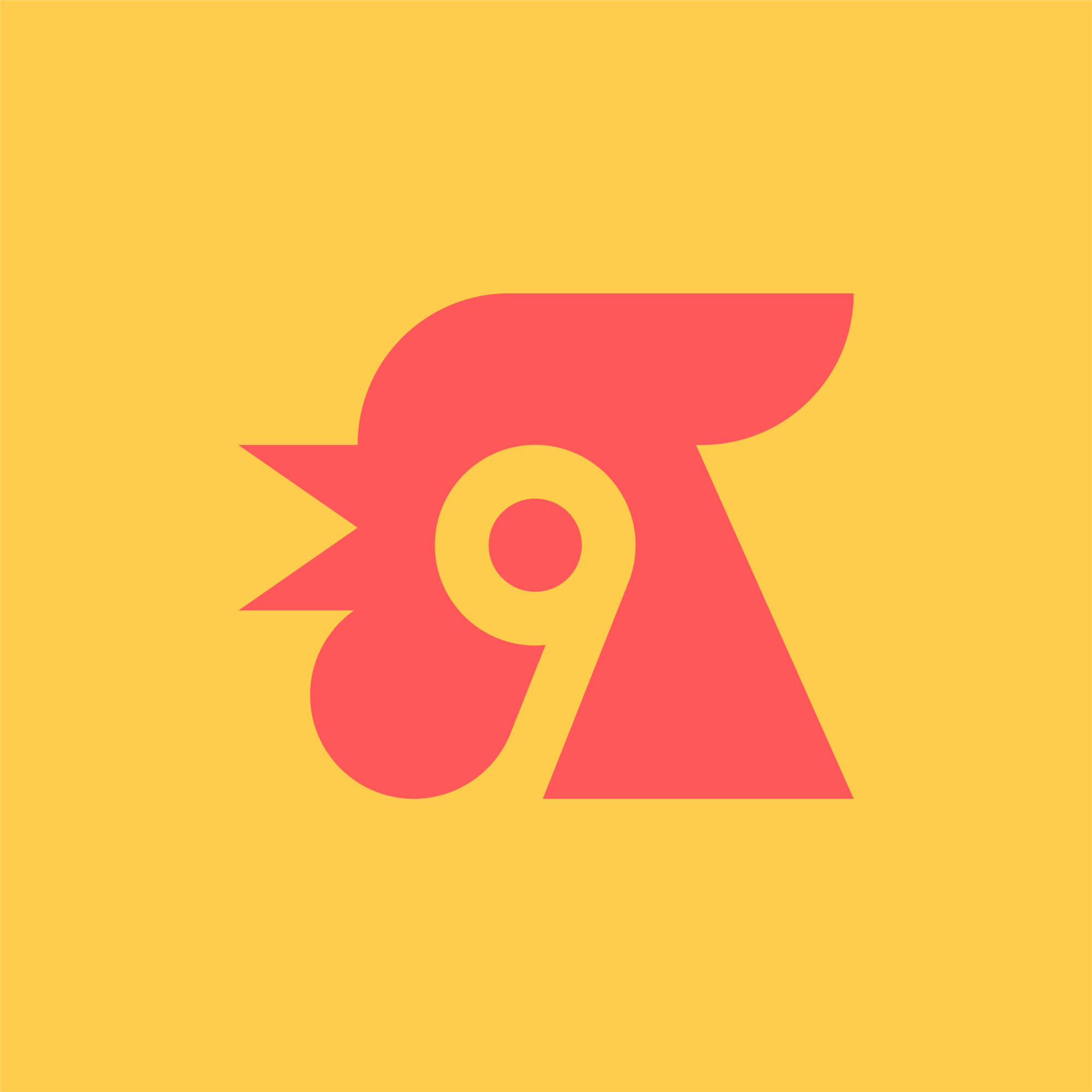 Logo depicting a stylized chicken silhouette intertwined with the number 9