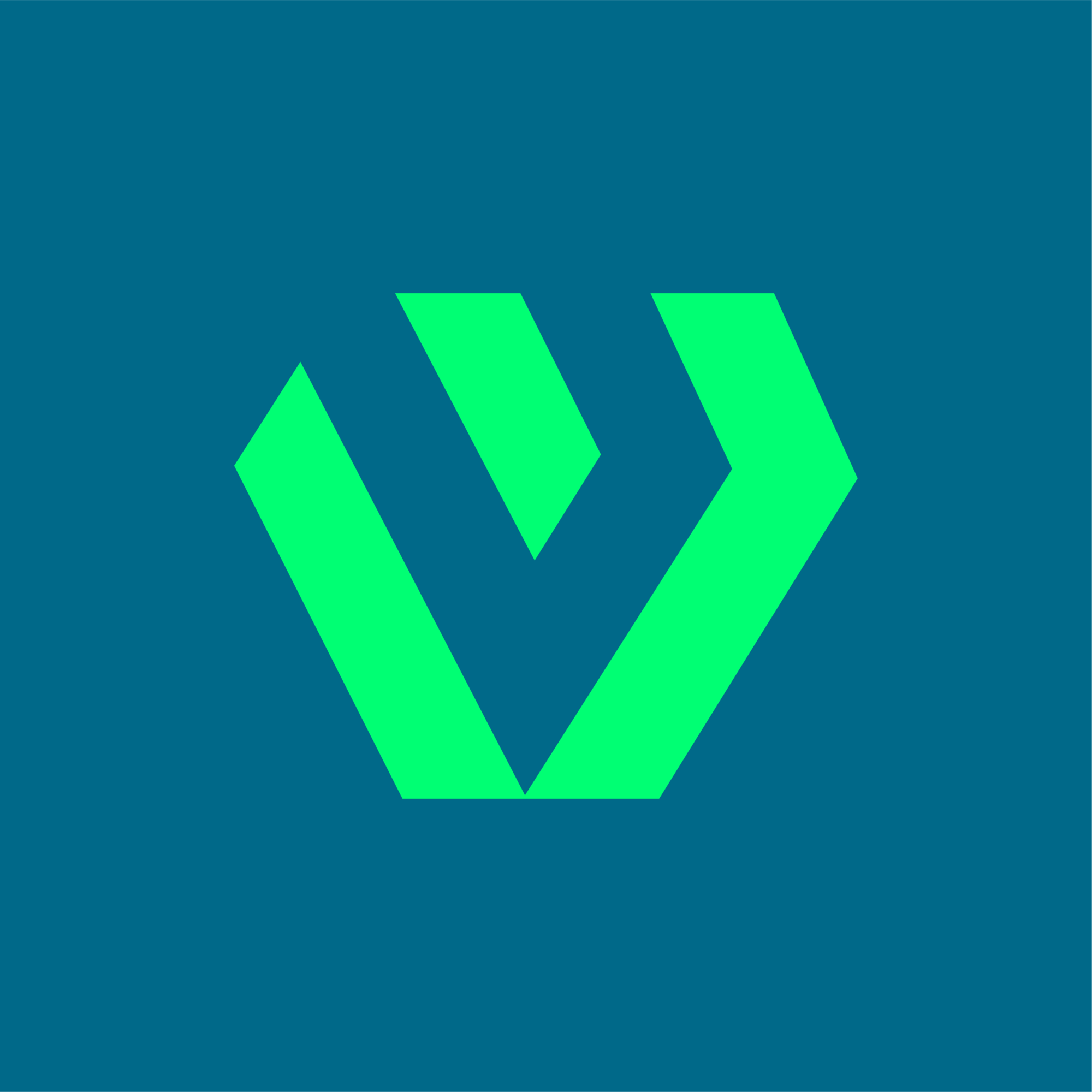 V logo in an abstract manner